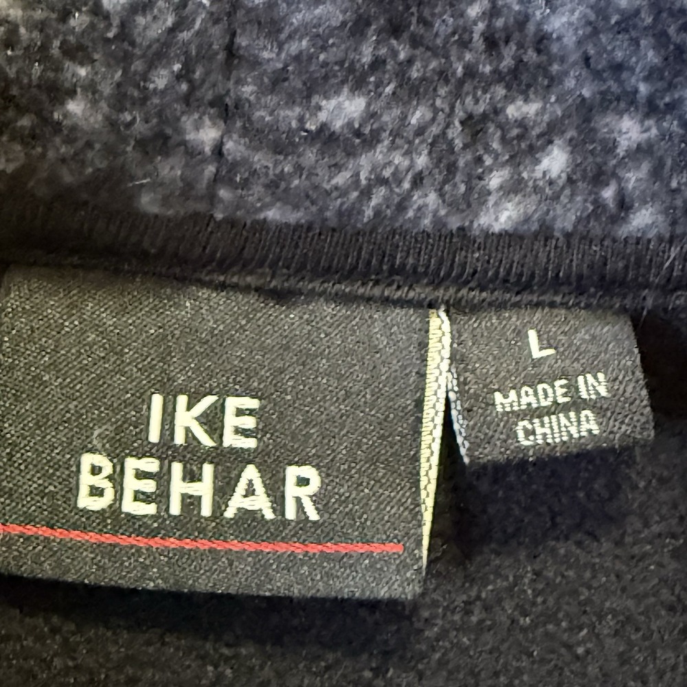 Ike Behar Coat Womens Size L Dark Gray Double Breasted Fleece Belted Long Sleeve - Picture 5 of 7